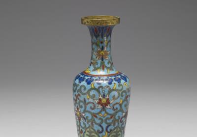 图片[2]-Copper vase in cloisonne enamels, Qing dynasty (1644-1911)-China Archive